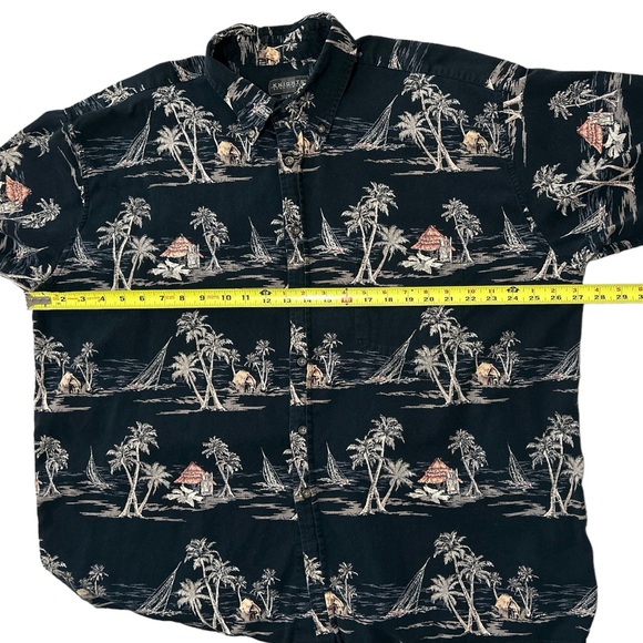 Knights Sportswear Men’s 100% Cotton Hawaiian Button Down Shirt Size 2X - Picture 5 of 6